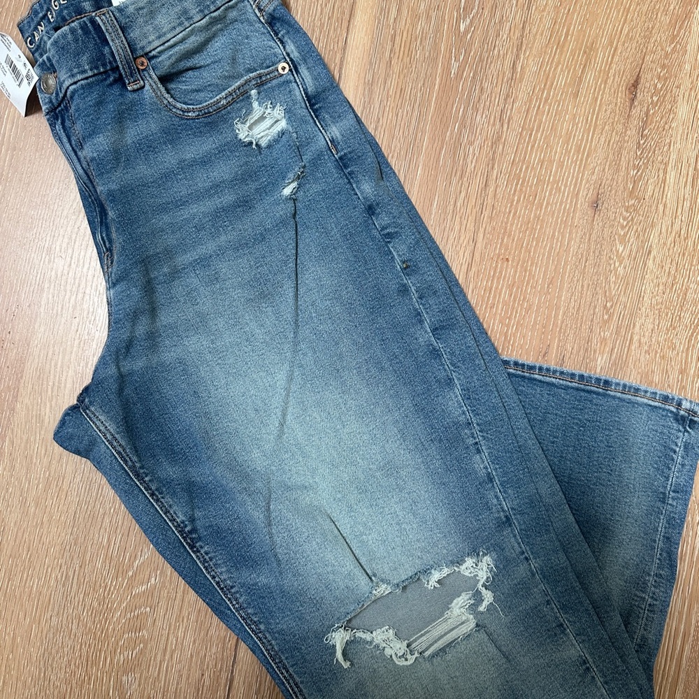 AE Stretch Straight Ripped Jeans - Picture 5 of 8